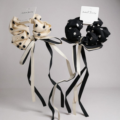 Colita de pelo- scrunchie con lazo