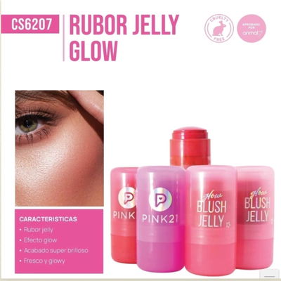 RuborJelly- Pink 21 / Iluminador + Rubor ( multiuso ) 