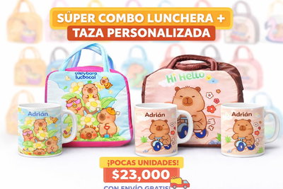 Lunchera + Taza personalizada