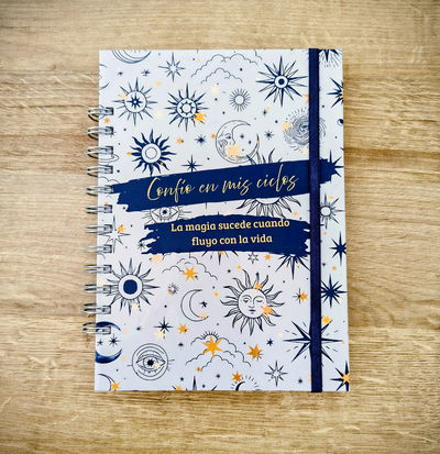 Libreta A5 Tapa Dura - Diseño Mandala "Confío en mis ciclos" (100 hojas)