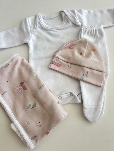 Ajuar Set 4 piezas Nordic Bear 