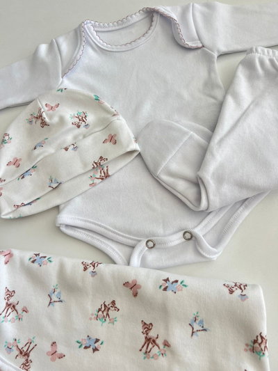 Ajuar Set 4 piezas Bambi