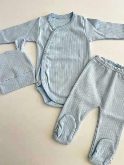 Ajuar Soft Blue (set 3 piezas)