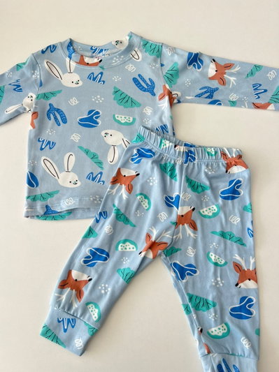Pijama conejo celeste 