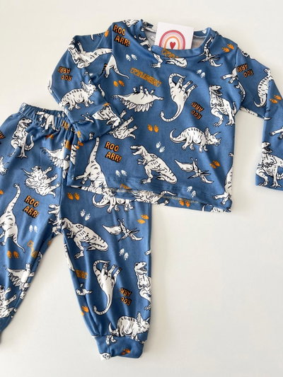 Pijama Estampado Azul Marino