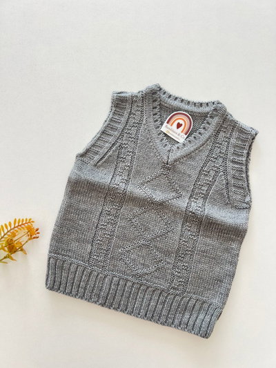 Chaleco Rombo Gris 