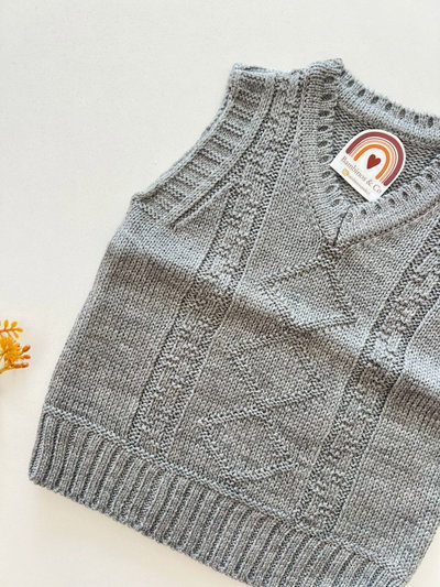 Chaleco Rombo Gris 