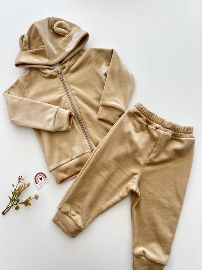 Conjunto Osito plush bifaz