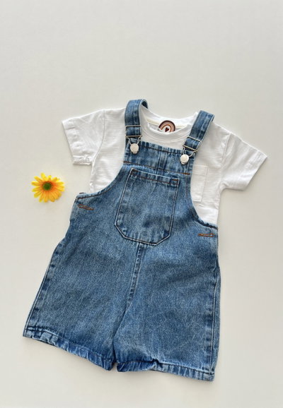 Jardinero Corto Denim