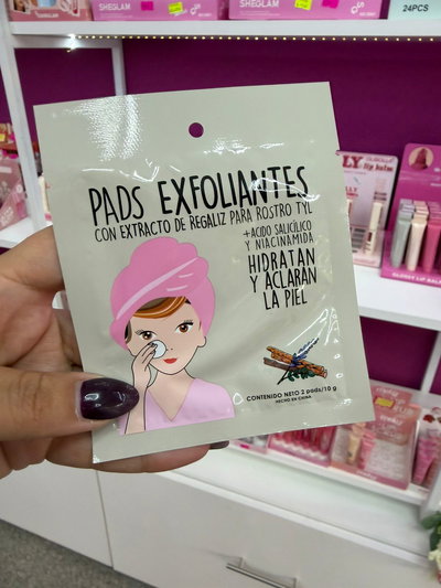 pads exfoliantes.