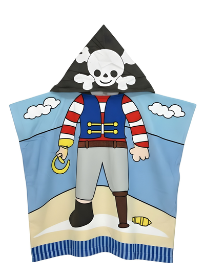 Toalla Poncho Con Capucha Para Niños