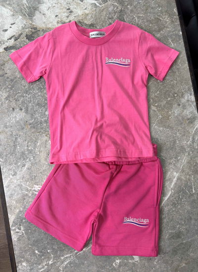 BB SHORT AND SHORT-SLEEVED T-SHIRT SET - PINK