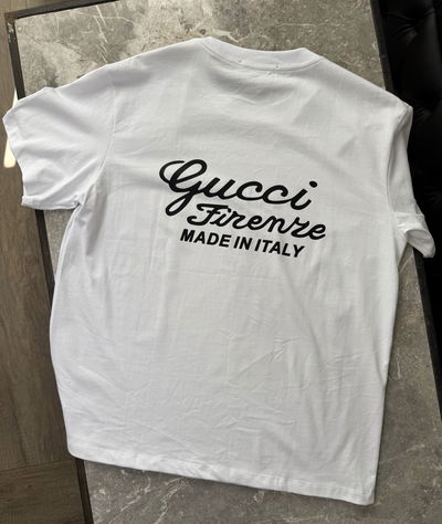 CC T-SHIRT OVERSIZED WHITE WHIT PRINT FIRENZE MADE IN INTALY