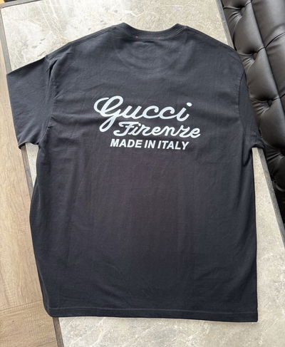 CC T-SHIRT OVERSIZED BLACK WITH PRINT FIRENZE