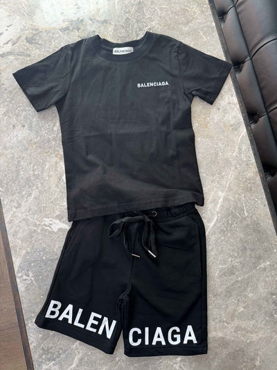 BB SHORT AND SHORT-SLEEVED T-SHIRT SET - BLACK