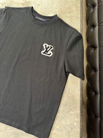 LV T-SHIRT WITH WOVEN LOGO