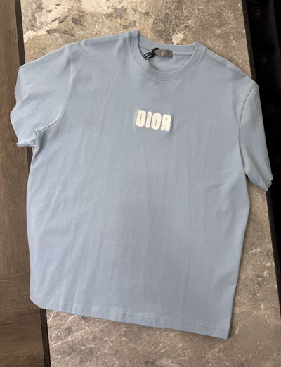 DR T-SHIRT WITH WHITE LOGO IN WOOL