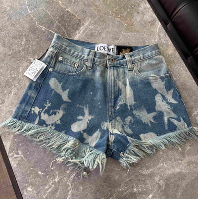 LWE FLAYED DENIM SHORT