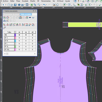 PROGRESIÓN DIGITAL DE TALLES