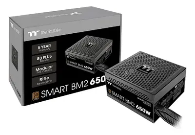 FUENTE THERMALTAKE SEMIMODULAR 650W SMART BM2