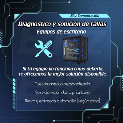 Revisión PC Gamer/Diseño hasta gama media en nuestro taller