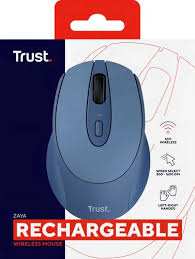 MOUSE TRUST INALAMBRICO RECARGABLE ZAYA BLUE