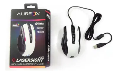 MOUSE GAMER AUREOX LASERSIGHT GM400 BLANCO