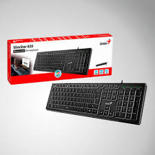 TECLADO GENIUS RETROILUMINADO SLIMSTAR 820