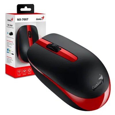 MOUSE INALAMBRICO GENIUS NX-7007 RED BLACK