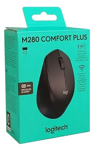 MOUSE INALAMBRICO LOGITECH M280 COMFORT PLUS