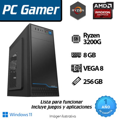 PC RYZEN 3200G 4 Core - 8GB - 256GB - VEGA 8