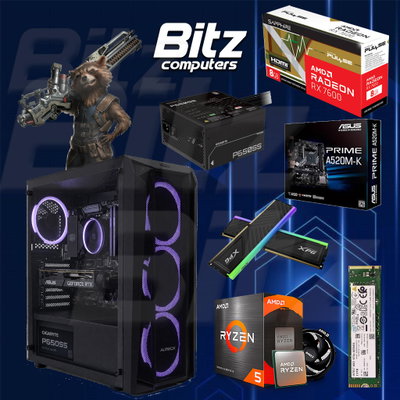 PC Ryzen 5500 - RX 7600 8GB - 16gb - 512GB m2 - 650W