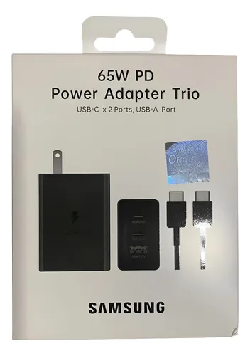 Cargador Samsung 65W PD Trio