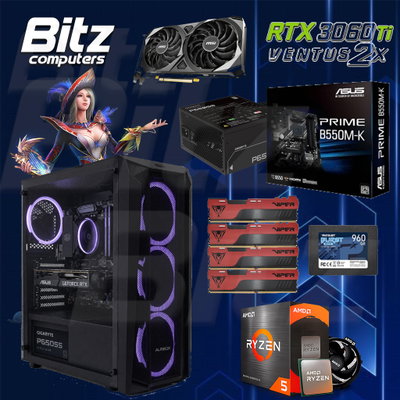 PC Ryzen 5 5500 - RTX 3060 TI - 32GB - 960GB - 650W
