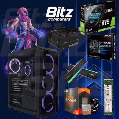 PC Ryzen 5 5500 - RTX 3050 6GB - 16gb - 512GB m2 - 650W