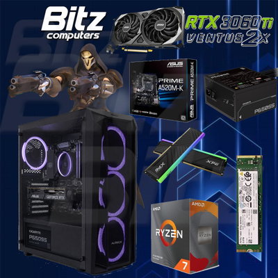 PC Ryzen 7 5700 - RTX 3060 TI 8GB - 16GB - 512gb m2 - 650W