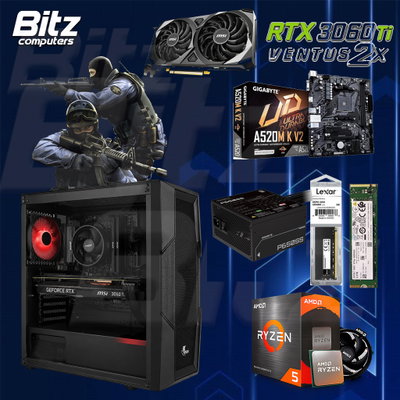 PC Chance Ryzen 5 - RTX 3060TI 8GB - 16GB - 512GB m2