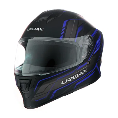      Casco Urbax 018 Mito Atila Negro / Azul / Mate