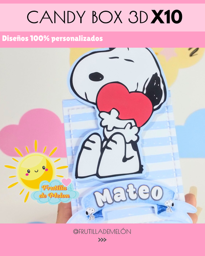 CANDY BOX x10 - SNOOPY 
