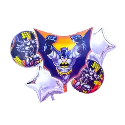 SET 5 GLOBOS BATMAN