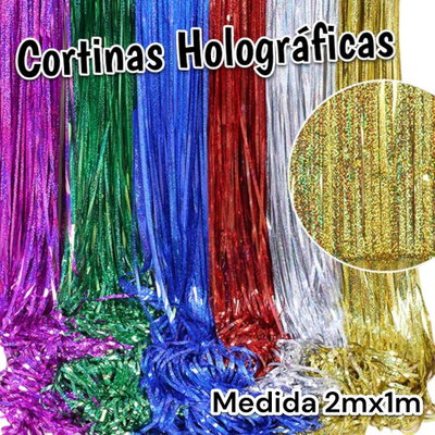 CORTINA METALIZADAS HOLOGRAFICAS