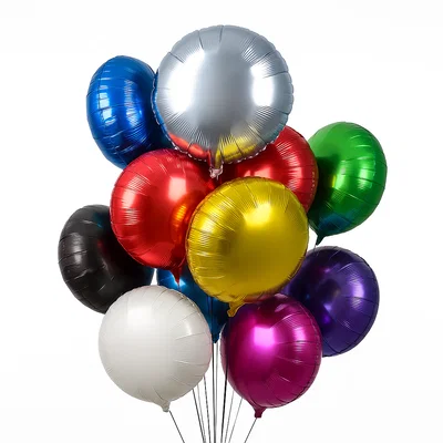 GLOBOS REDONDOS METALIZADOS 12,5 CM 