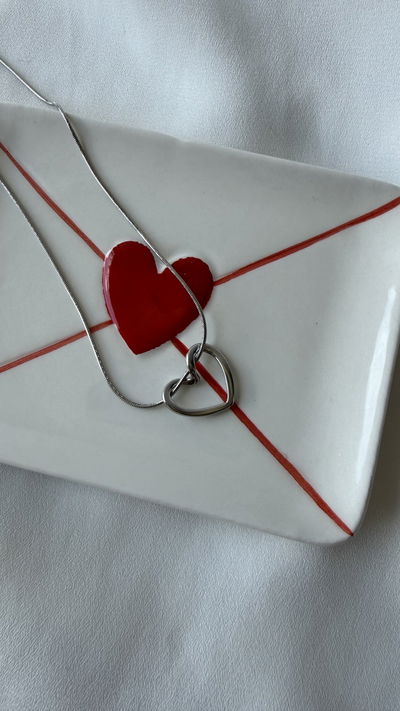 Collar corazón infinito 