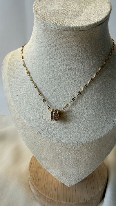 Collar dije mini violeta 