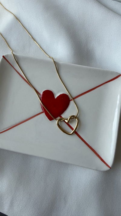 Collar corazón infinito 