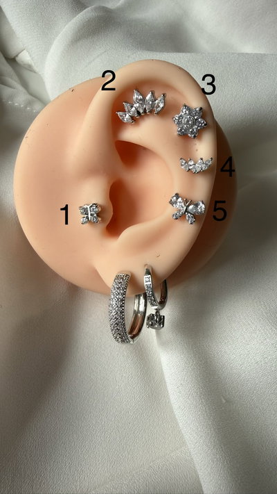 Piercings acero quirúrgico 