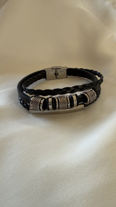 Pulsera para hombre cuerina