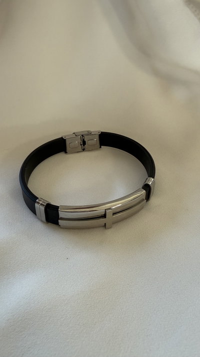 Pulsera para hombre cuerina 