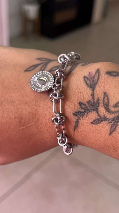 Pulsera acero nudo 