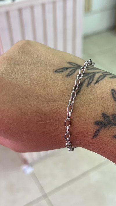 Pulsera acero red 